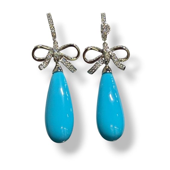 Orecchini Mandile 1922 Donna Pietre e perle in Argento Pasta di turchese 2CEZC118502 - 2CEZC118502